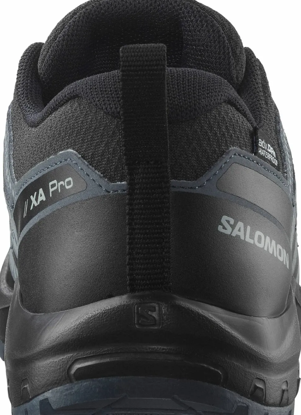 Salomon Kids' XA Pro V8 Waterproof Black/turbulence/quarry
