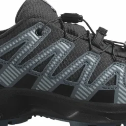 Salomon Kids' XA Pro V8 Waterproof Black/turbulence/quarry