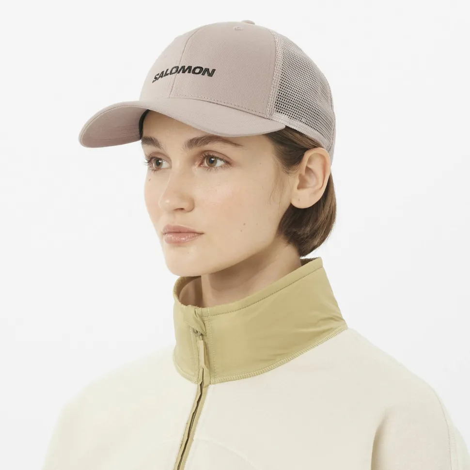 Salomon Logo Trucker Cap Etherea