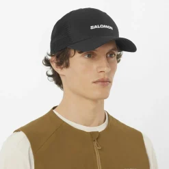 Salomon Logo Trucker Cap Deep Black