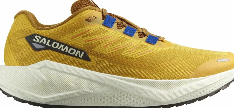 Salomon Men's Aero Blaze 3 Grvl Spicy Mustard/Vanilla Ice/Nautical Blue
