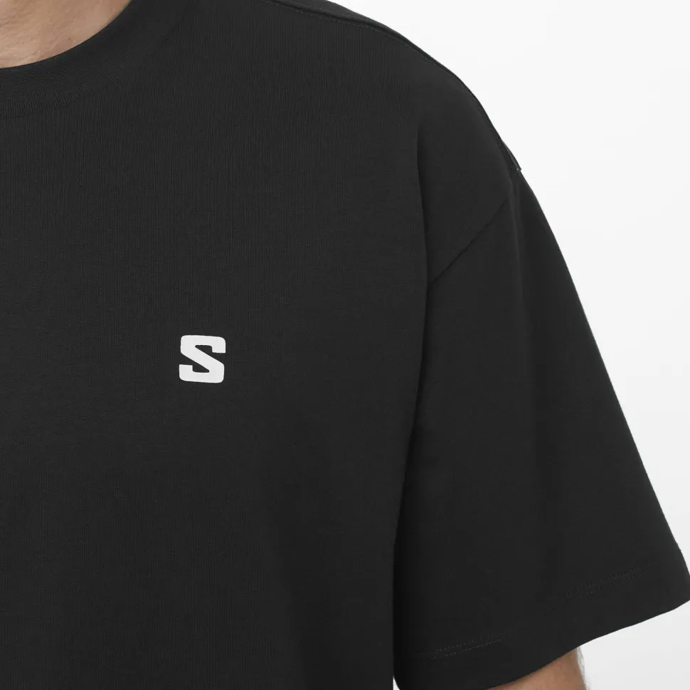 Salomon Men's Round Logo Graphic Deep Black