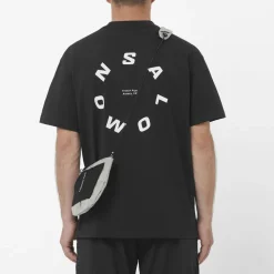 Salomon Men's Round Logo Graphic Deep Black
