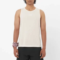 Salomon Men's Shkout Core Tank Whisper White