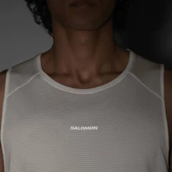 Salomon Men's Shkout Core Tank Whisper White