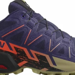 Salomon Men's Speedcross 6 Maritime Blue / Black / Cherry Tomato