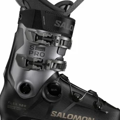 Salomon Men's S/Pro Supra Boa 120 Black/Hematite Met./Titanium Met. Pd