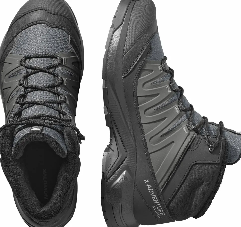Salomon Men's X-Adventure Coldrush Waterproof Asphalt/Black/Alloy