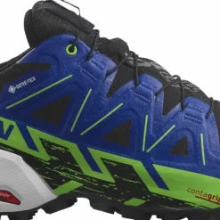 Salomon Unisex Spikecross 6 GORE-TEX Black/Surf The Web/Green Gecko