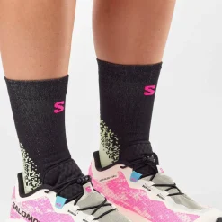 Salomon Women's Aero Glide 4 Grvl Vanilla Ice/Knockout Pink/Black