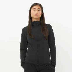 Salomon Women's Essential Lightwarm Hoodie Deep Black