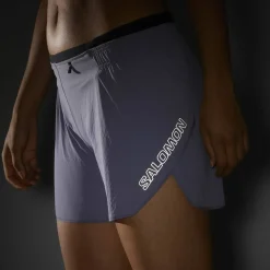 Salomon Women's Sense Aero 5'' Shorts Blue Granite/Clear