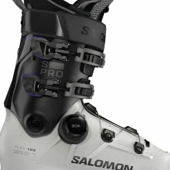 Salomon Women's S/Pro Supra Boa 105 Gripwalk Gray Aurora/Black/Black