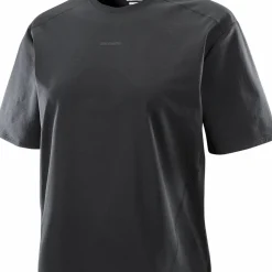 Salomon Women's Trackline Short Sleeve Tee Deep Black