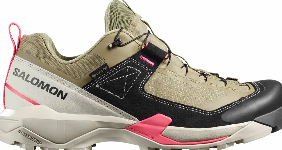 Salomon Women's X Ultra Alpine GORE-TEX Aloe/nine Iron/rouge Red