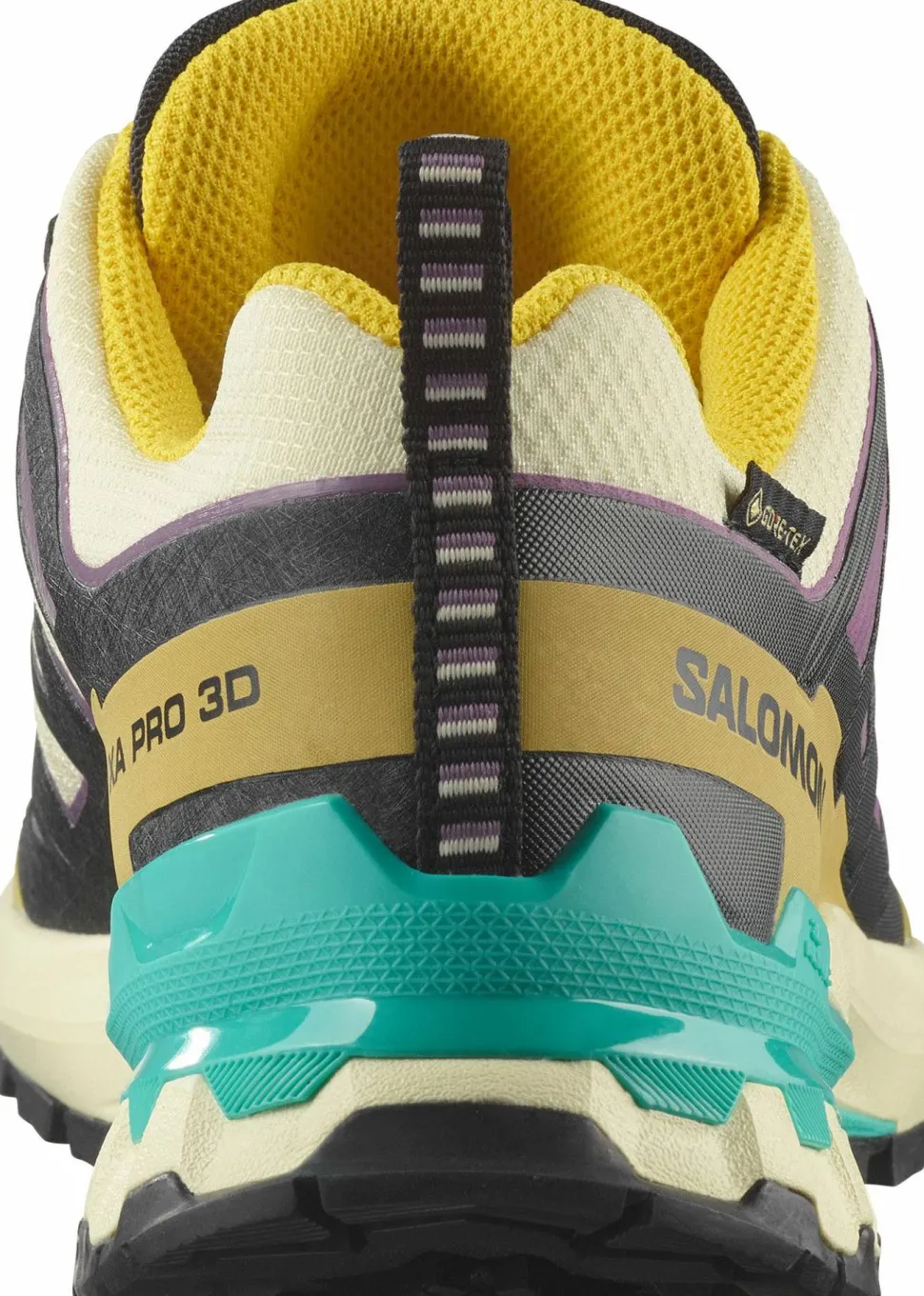 Salomon Women's XA Pro 3d V9 GORE-TEX Transparent Yellow/Black / Waterfall