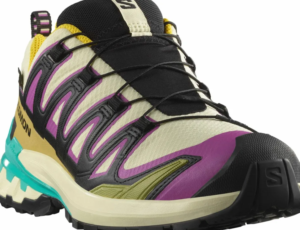 Salomon Women's XA Pro 3d V9 GORE-TEX Transparent Yellow/Black / Waterfall