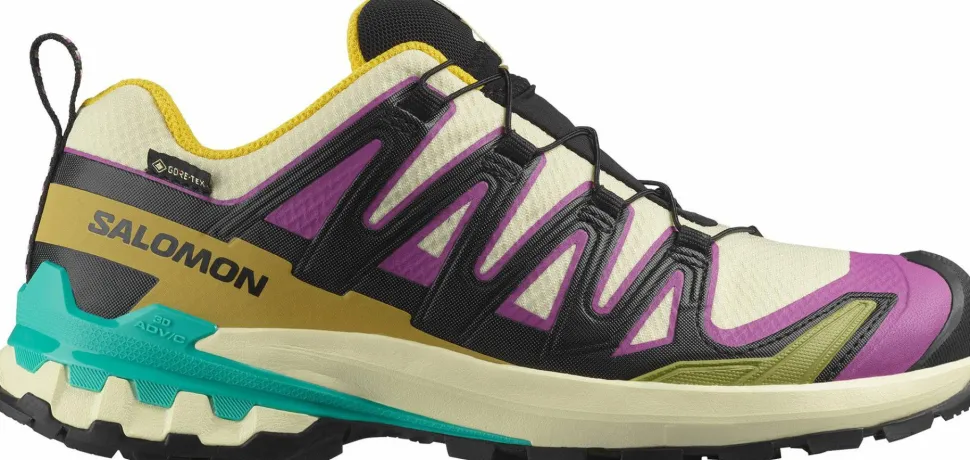 Salomon Women's XA Pro 3d V9 GORE-TEX Transparent Yellow/Black / Waterfall