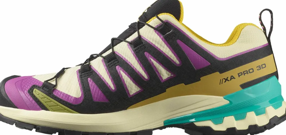 Salomon Women's XA Pro 3d V9 GORE-TEX Transparent Yellow/Black / Waterfall