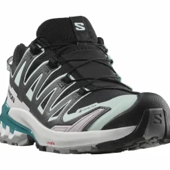 Salomon Women's XA Pro 3D V9 GORE-TEX Black/Bleached Aqua/Harbor Blue