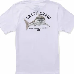 Salty Crew Kid's Lurking Boys Short Sleeve Tee White