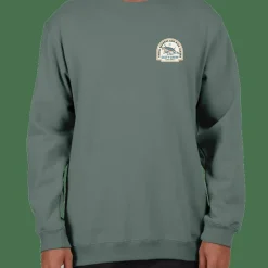 Salty Crew Men's Chaser Vintage Crew Fleece Pigment Moss