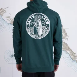 Salty Crew Men's In Fishing We Trust Hood Fleece Alpine