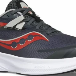 Saucony Kids' Ride 15 Grey/Black/Red