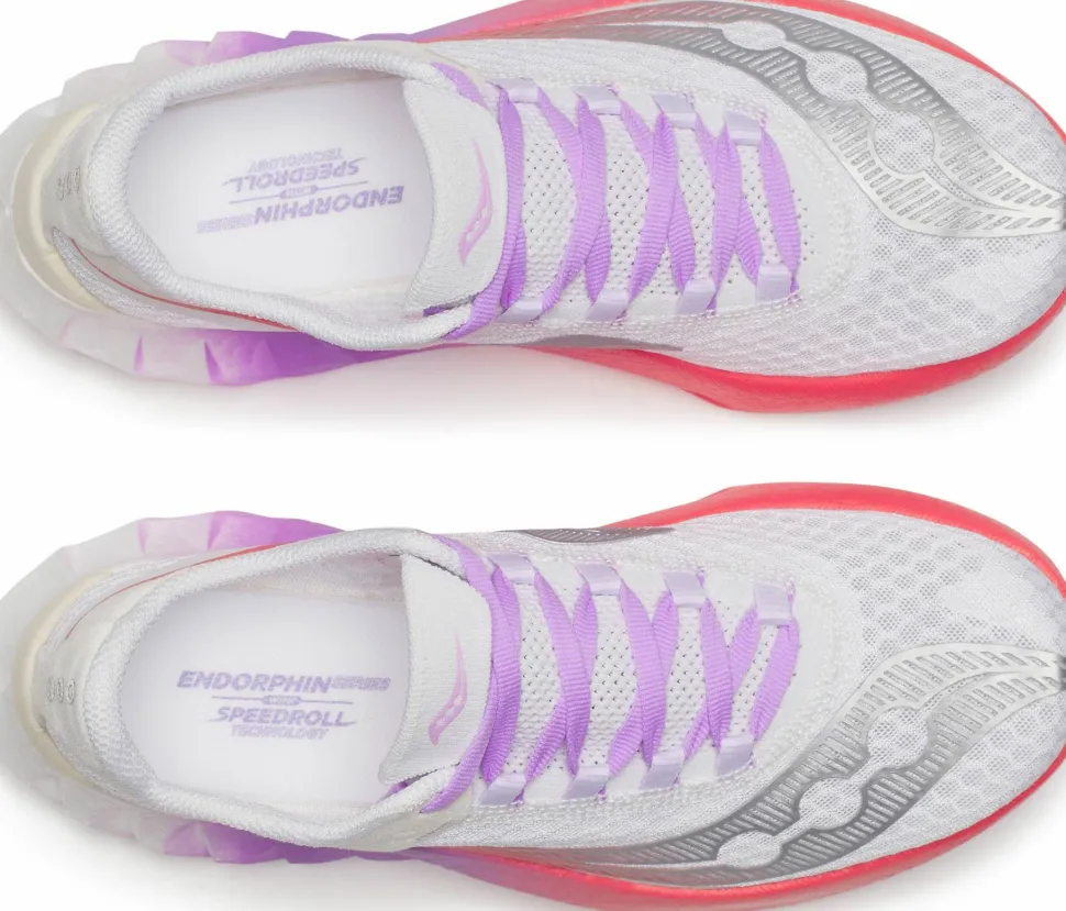 Saucony Women's Endorphin Pro 4 White/crocus