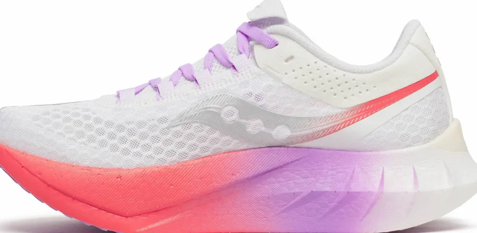 Saucony Women's Endorphin Pro 4 White/crocus