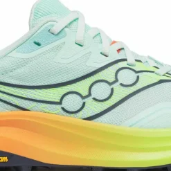 Saucony Women's Peregrine 16 Aqua/citron