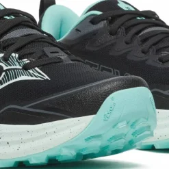 Saucony Women's Peregrine 16 GORE-TEX Black/aqua
