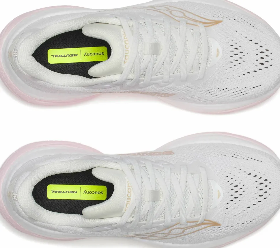 Saucony Women's Ride 19 White/Silk