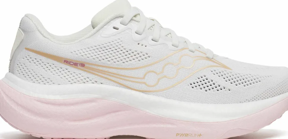Saucony Women's Ride 19 White/Silk