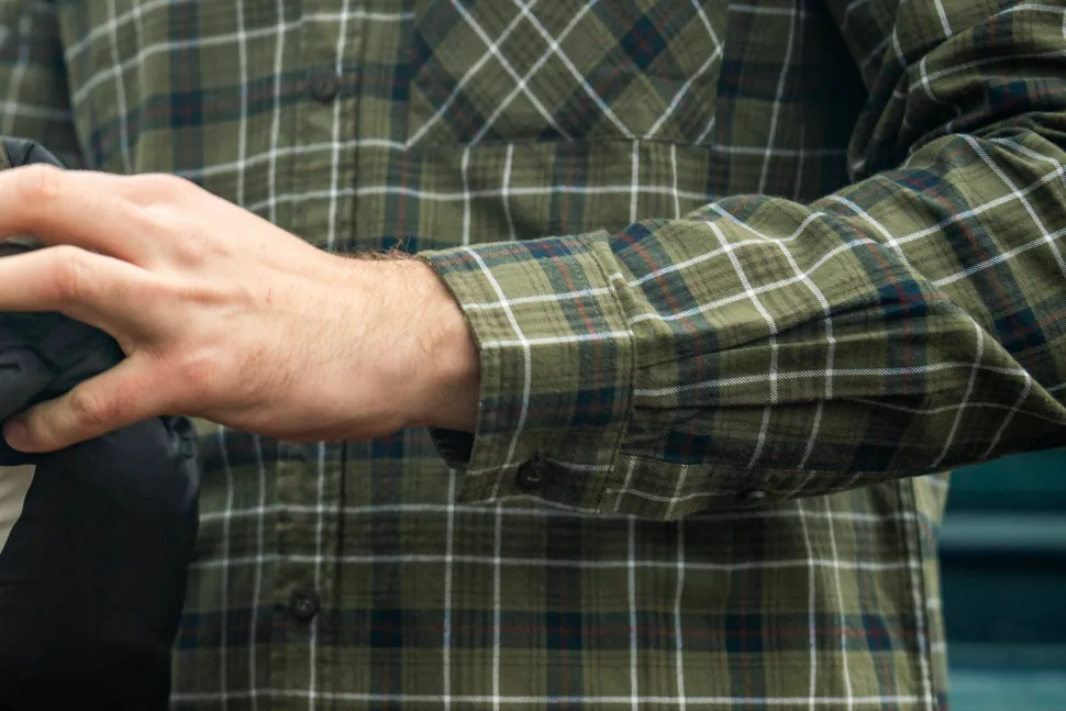 Seeland Men's Glen Flannel Shirt Grape Leaf/Dark Navy Check