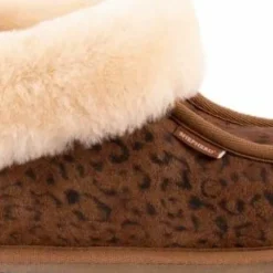 Shepherd of Sweden Women's Lena Slipper Chestnut Leopard