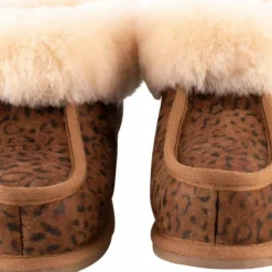 Shepherd of Sweden Women's Lena Slipper Chestnut Leopard