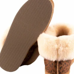 Shepherd of Sweden Women's Lena Slipper Chestnut Leopard