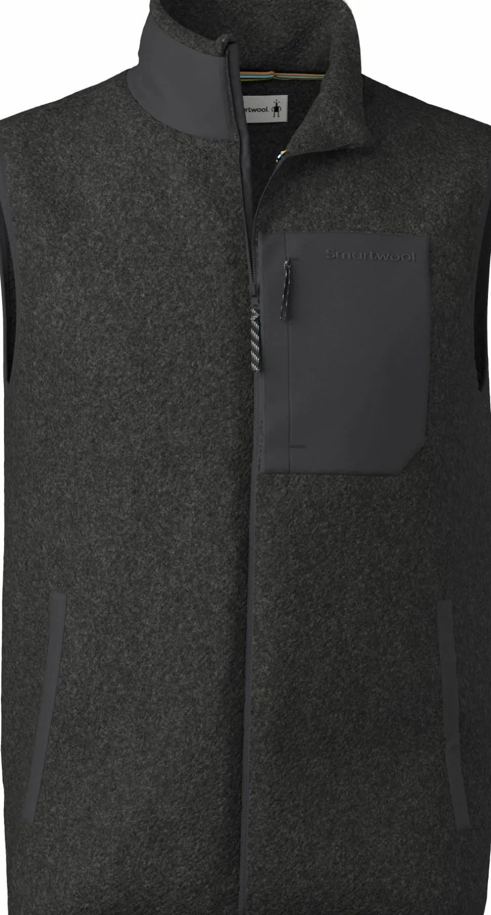 Smartwool Men's Second Cut Fleece Vest Charcoal