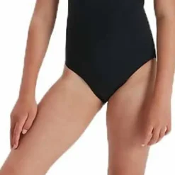 Speedo Girls' Eco Endurance+ Medalist Black