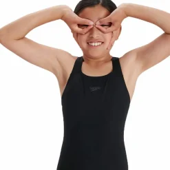 Speedo Girls' Eco Endurance+ Medalist Black