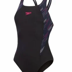 Speedo Women's Hyperboom Splice Muscleback Black/Pink