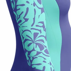 Speedo Women's Long Sleeve Swim Suit Blue