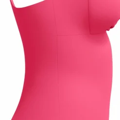 Speedo Womens Shaping Cross Knot 1 Piece Dark Pink