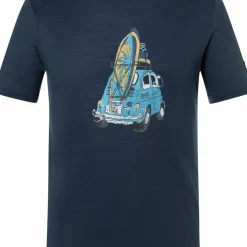 super.natural Men's Carsurf Tee Blueberry/various