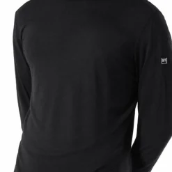 super.natural Men's Tundra175 Long Sleeve Jet Black
