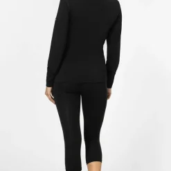 super.natural Women's Tundra175 Long Sleeve Jet Black