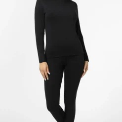 super.natural Women's Tundra175 Turtleneck Jet Black
