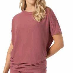 super.natural Women's Yoga Loose Tee Roan Rouge