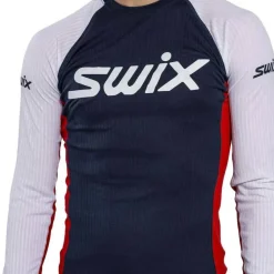 Swix Men's RaceX Classic Long Sleeve Dark Navy/Bright White